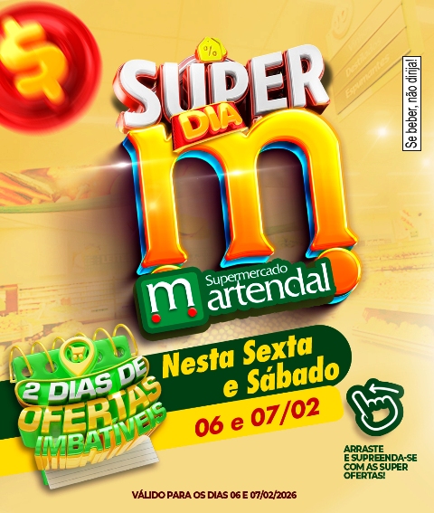 Dois dias de mega ofertas DIA M no Martendal